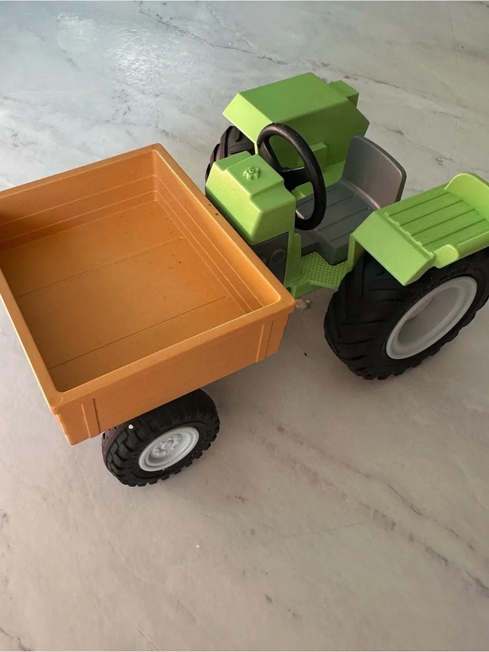 Playmobil Harvester Tractor with dump Trailer 1999 green farm vehicle
